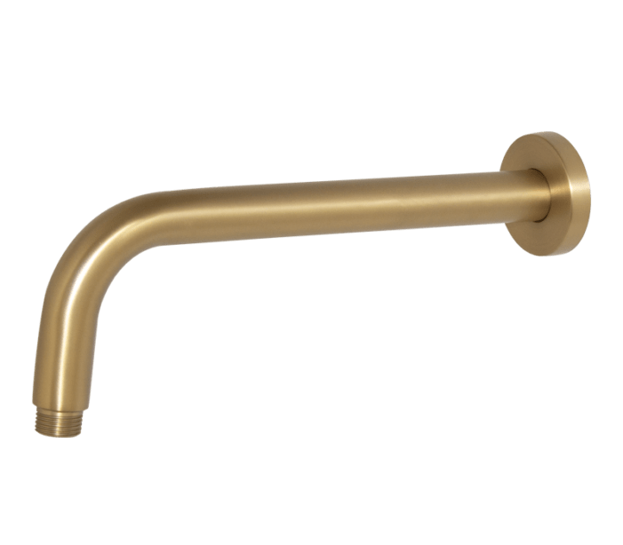 Shower Arm Round Brushed Brass – 300mm | Shower Arms Shower Arm Round Brushed Brass - 300mm | Shower Arms