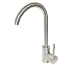 Single Hole Sink Mixer Tap | Moon Brushed Stainless Steel