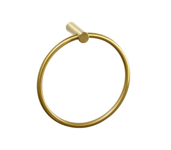 Towel Ring – Brushed Brass | Sage Accessories