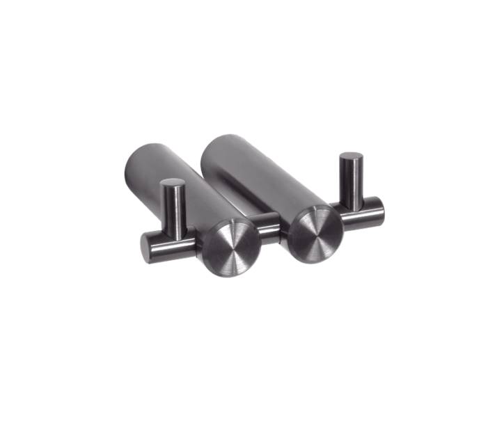 Double Robe Hook - Gunmetal | Sage Accessories