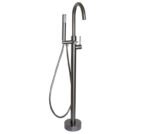 free-standing-bath-mixer-tap-neo-gunmetal-blutide Round Free Standing Bath Mixer Tap with H/S | Neo Gunmetal