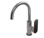 Gooseneck Basin Mixer Tap | Satin Gunmetal