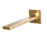 200mm Square Wall Spout Brushed Brass | Spares Spouts