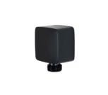 Square Wall Outlet Black | Showers Miscellaneous