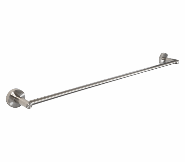 Single Towel Rail 600mm Brushed Stainless Steel | Ginger Accessories