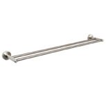 Double Towel Rails 600mm - Brushed Stainless Steel | Ginger Accessories