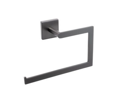 Square Towel Ring Gunmetal | Mint Accessories