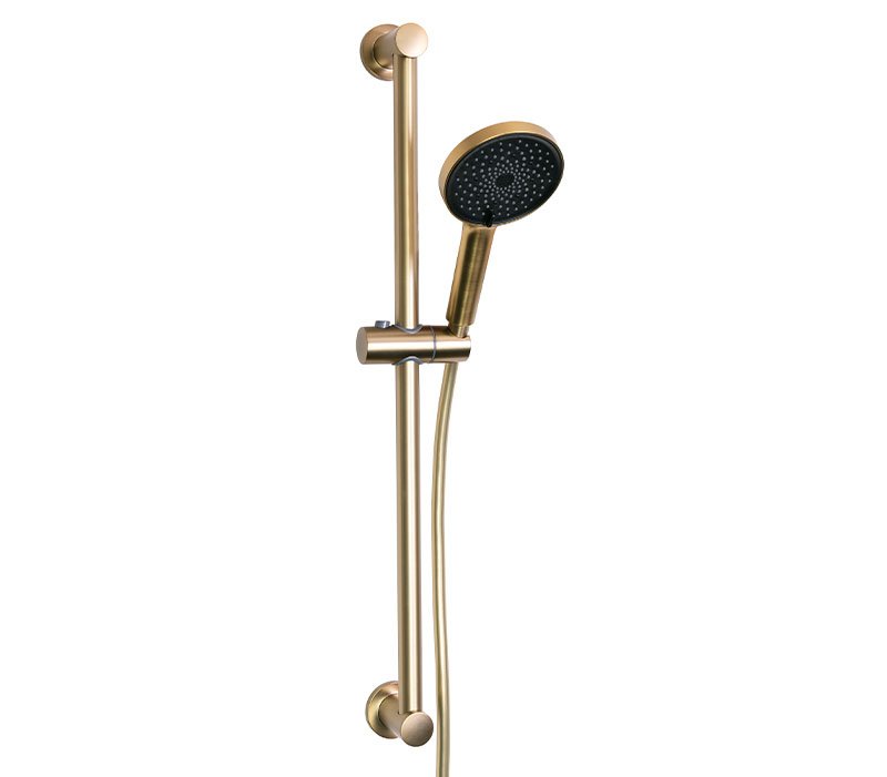 Round 4 Function Rail Set Brushed Brass | Showers