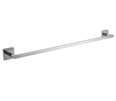 Square Single Towel Rail 600mm Chrome | Mint Accessories