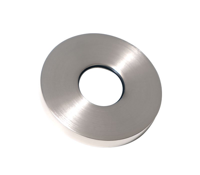 Lace Concealed Basin Mixer Spout Cover Plate Brushed Stainless Steel | Coverplates