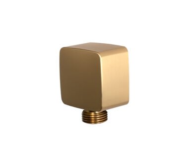 Square Wall Outlet Brushed Brass | Showers Miscellaneous