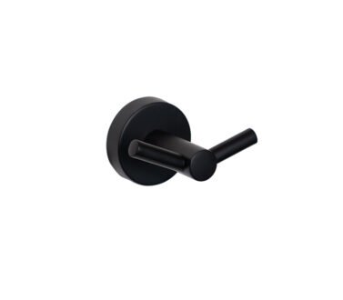 Double Robe Hook Black | Ginger Accessories
