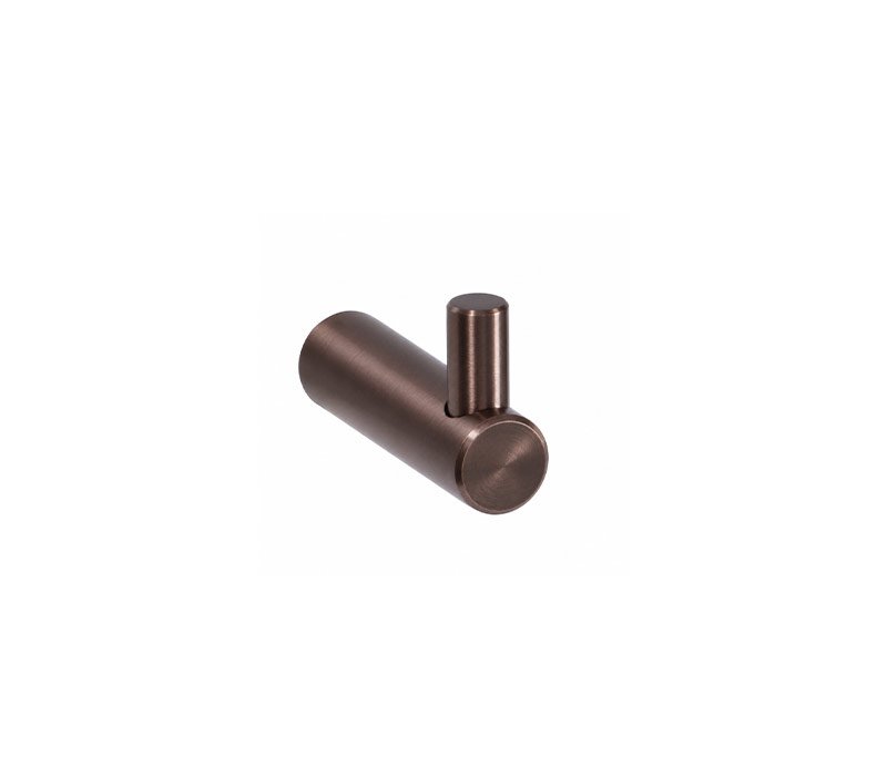 Single Robe Hook - Brushed Bronze | Sage Accessories