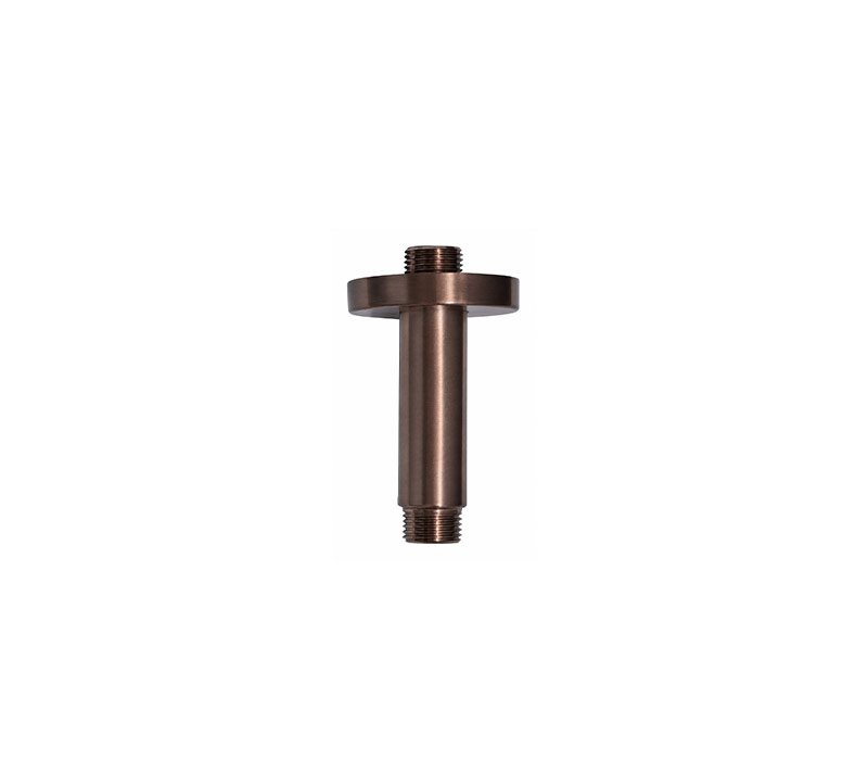 Vertical Shower Arm Brushed Bronze 100mm | Shower Arms